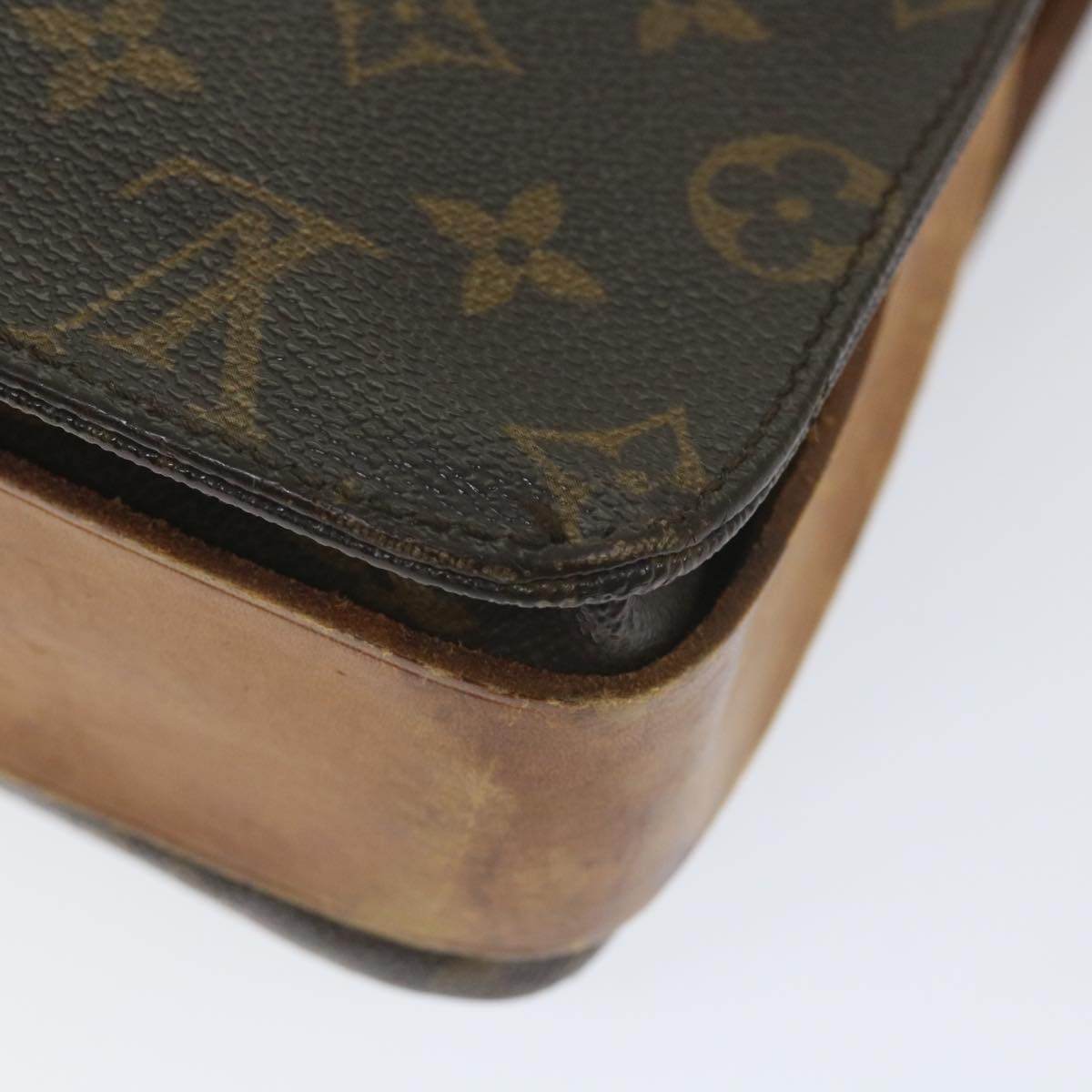 LOUIS VUITTON Monogram Cartouchiere GM Shoulder Bag M51252 LV Auth ac2265