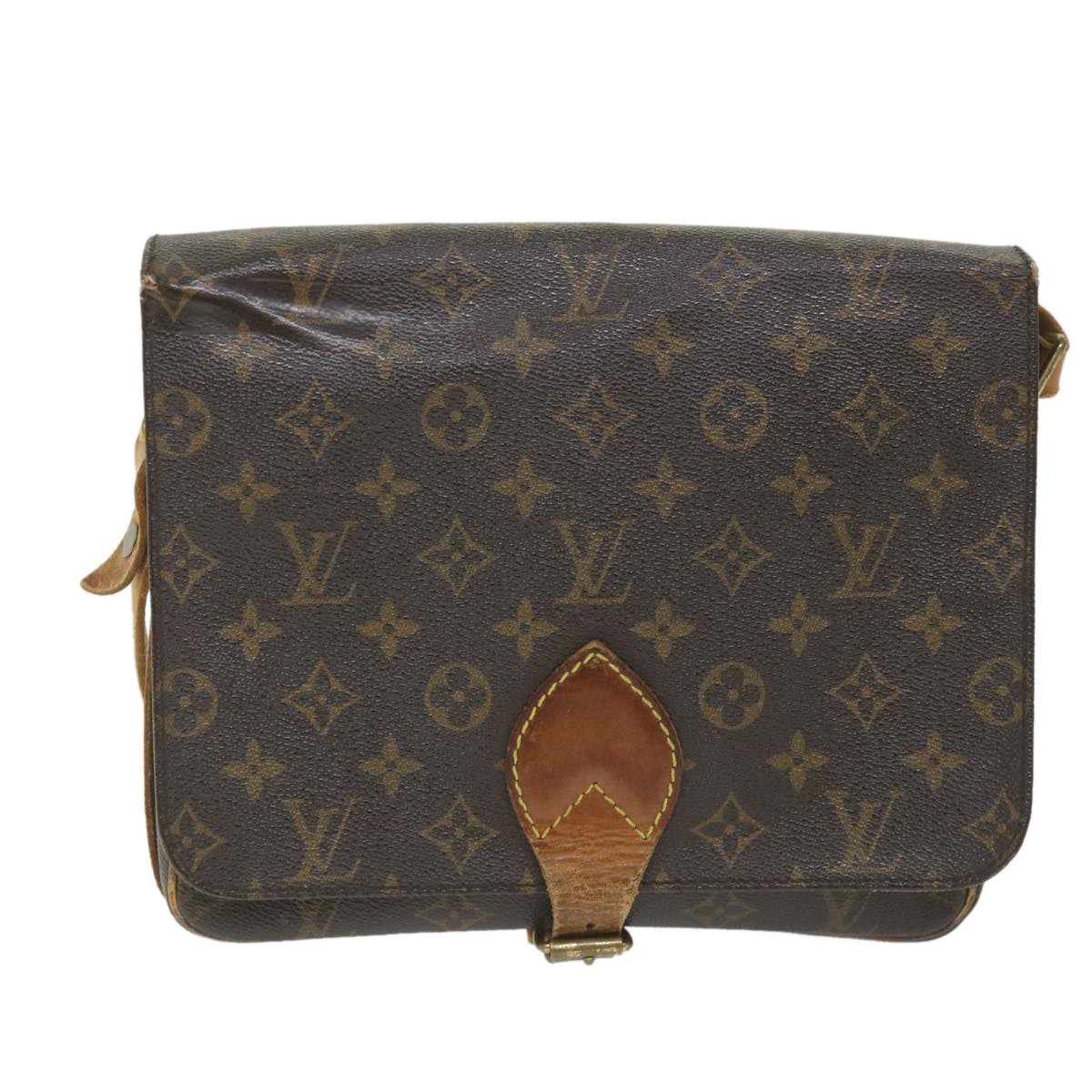 LOUIS VUITTON Monogram Cartouchiere GM Shoulder Bag M51252 LV Auth ac2265 - 0