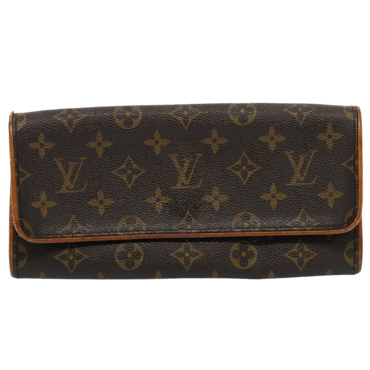 LOUIS VUITTON Monogram Pochette Twin GM Shoulder Bag M51852 LV Auth ac2276