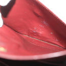 CARTIER Clutch Bag Leather Red Auth ac2283-12