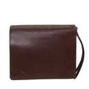 CARTIER Clutch Bag Leather Red Auth ac2283-2