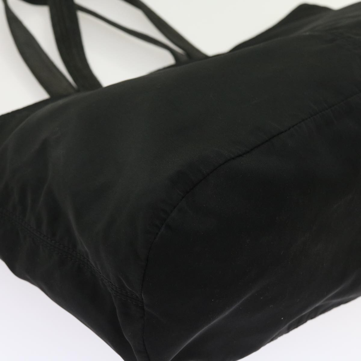 PRADA Tote Bag Nylon Black Auth ac2286