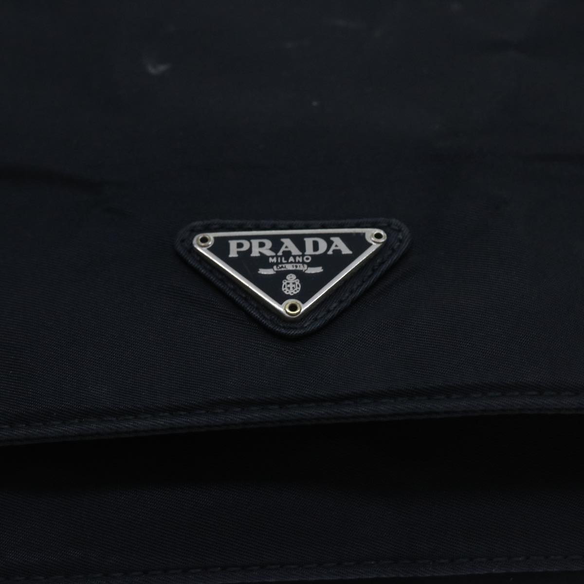 PRADA Shoulder Bag Nylon Black Auth ac2287