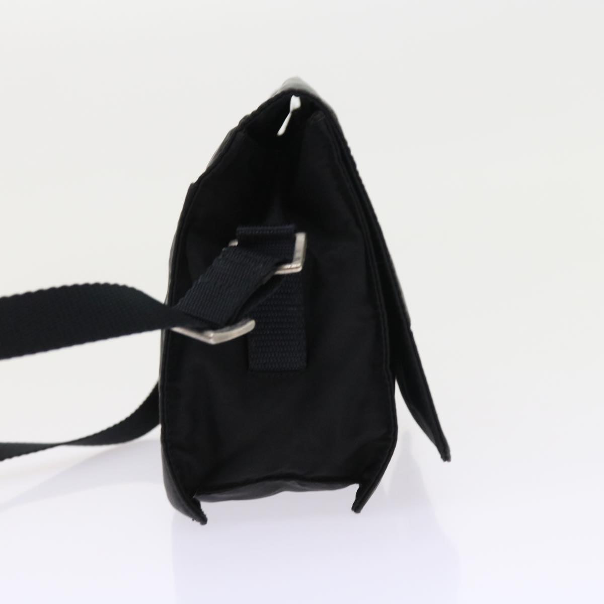 PRADA Shoulder Bag Nylon Black Auth ac2287