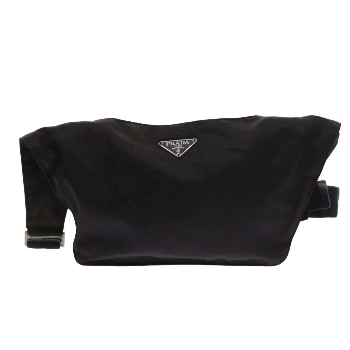 PRADA Shoulder Bag Nylon Black Auth ac2291