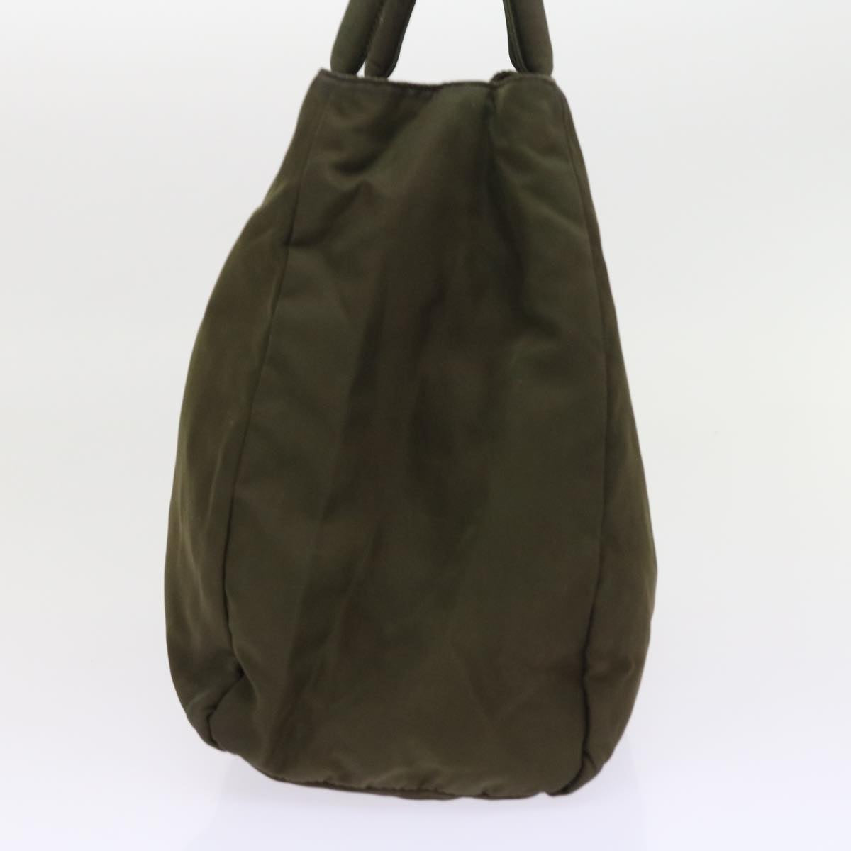 PRADA Hand Bag Nylon Khaki Auth ac2300