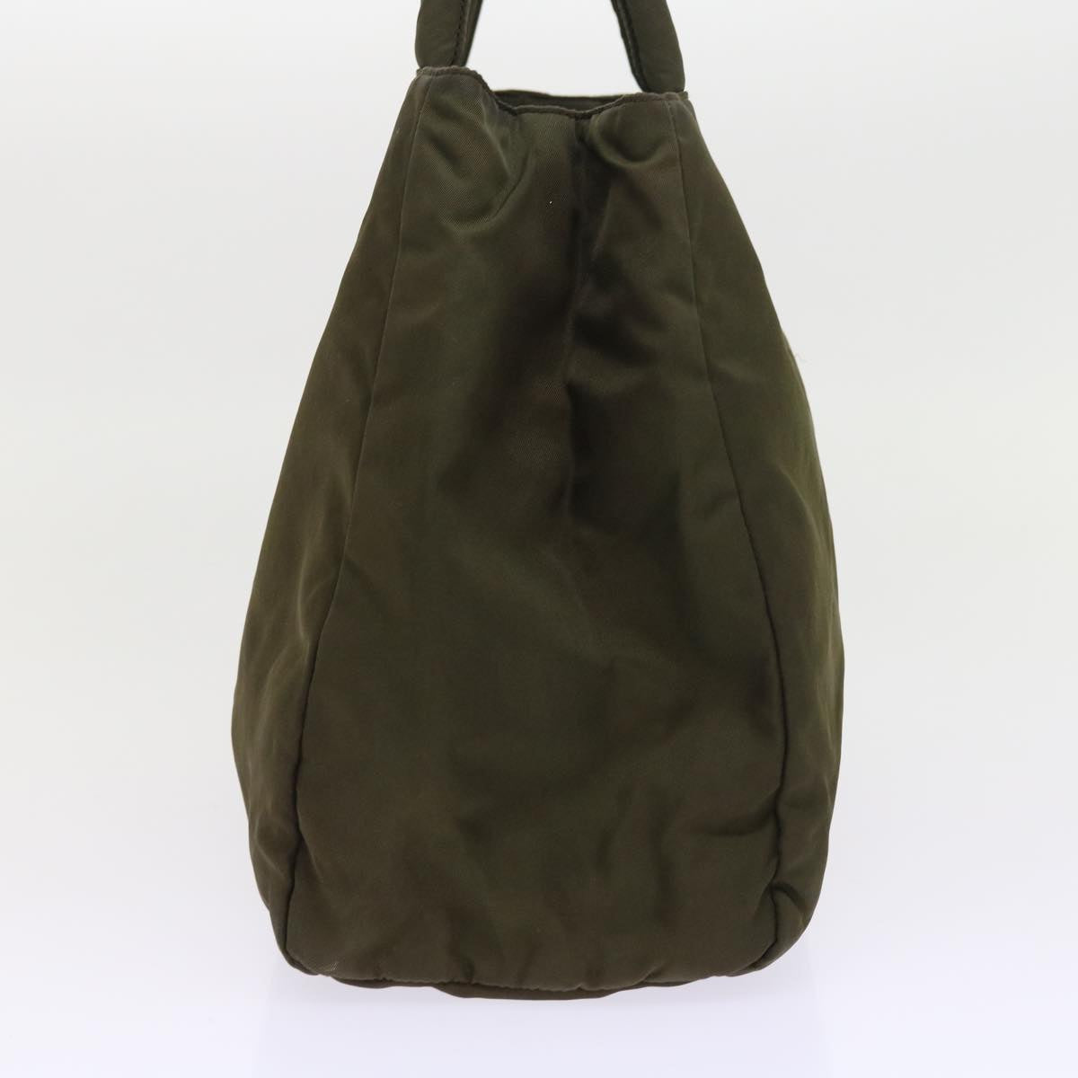 PRADA Hand Bag Nylon Khaki Auth ac2300