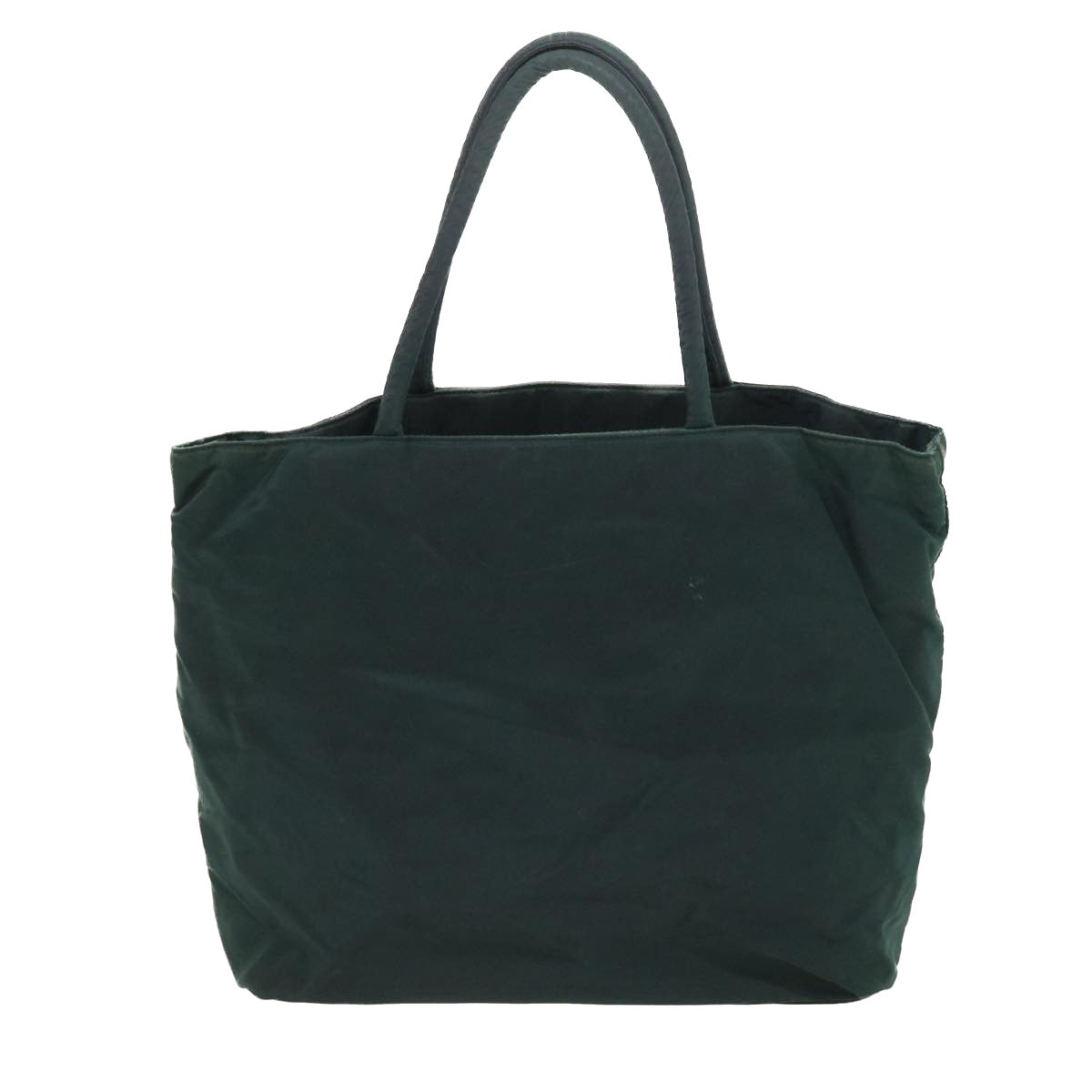 PRADA Hand Bag Nylon Green Auth ac2301