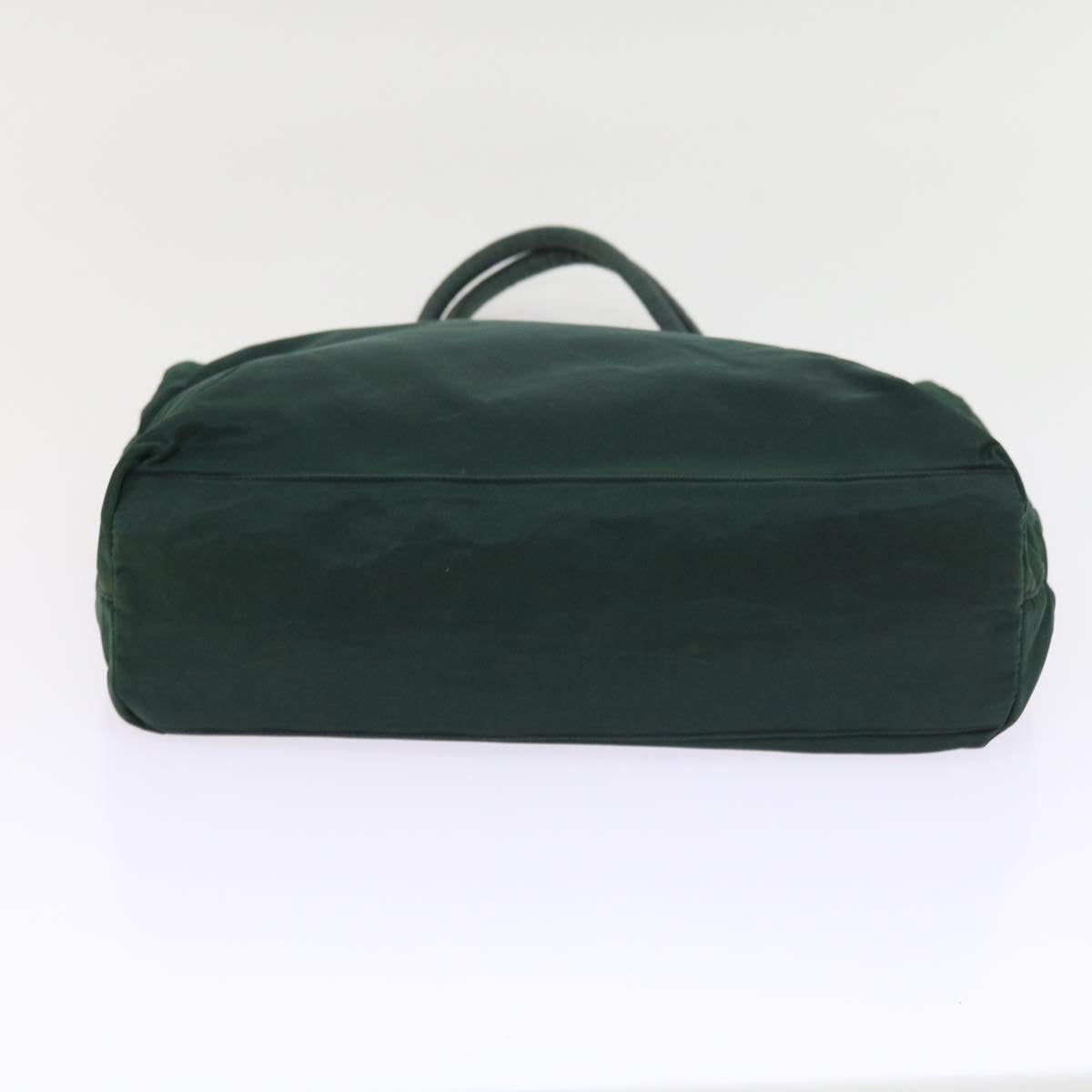 PRADA Hand Bag Nylon Green Auth ac2301