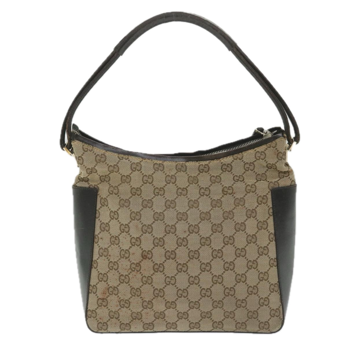 GUCCI GG Canvas Shoulder Bag Beige 001 3766 002046 Auth ac2322 - 0