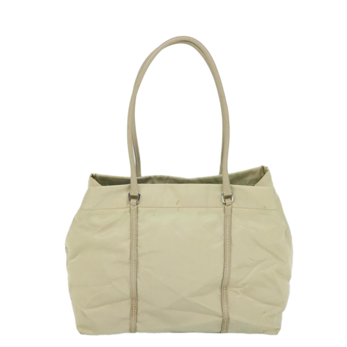 PRADA Shoulder Bag Nylon White Auth ac2363 - 0