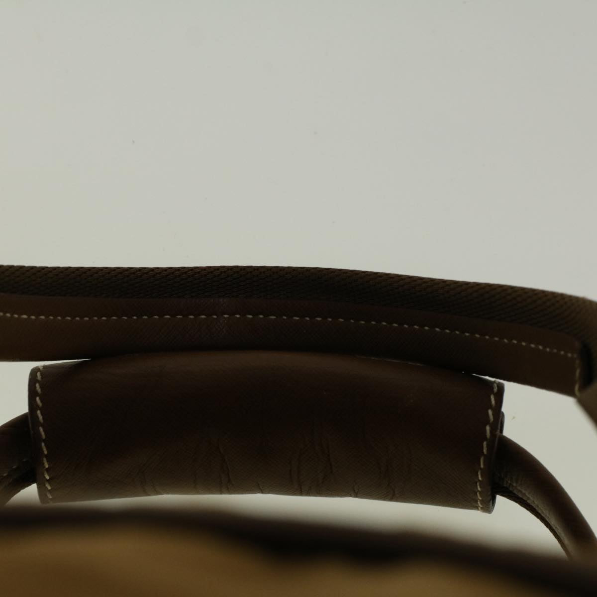 PRADA Boston Bag Nylon Brown Auth ac2377