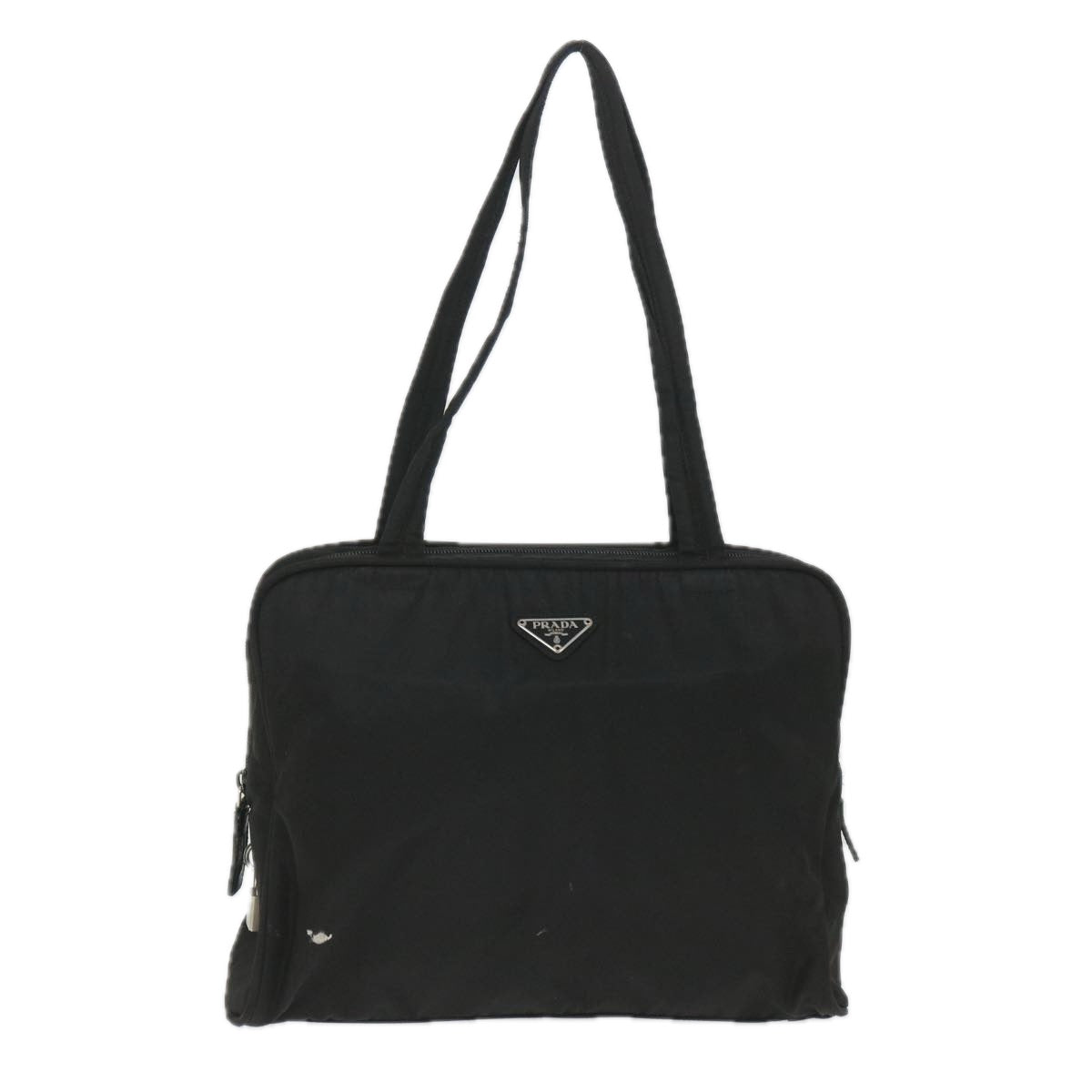 PRADA Shoulder Bag Nylon Black Auth ac2384