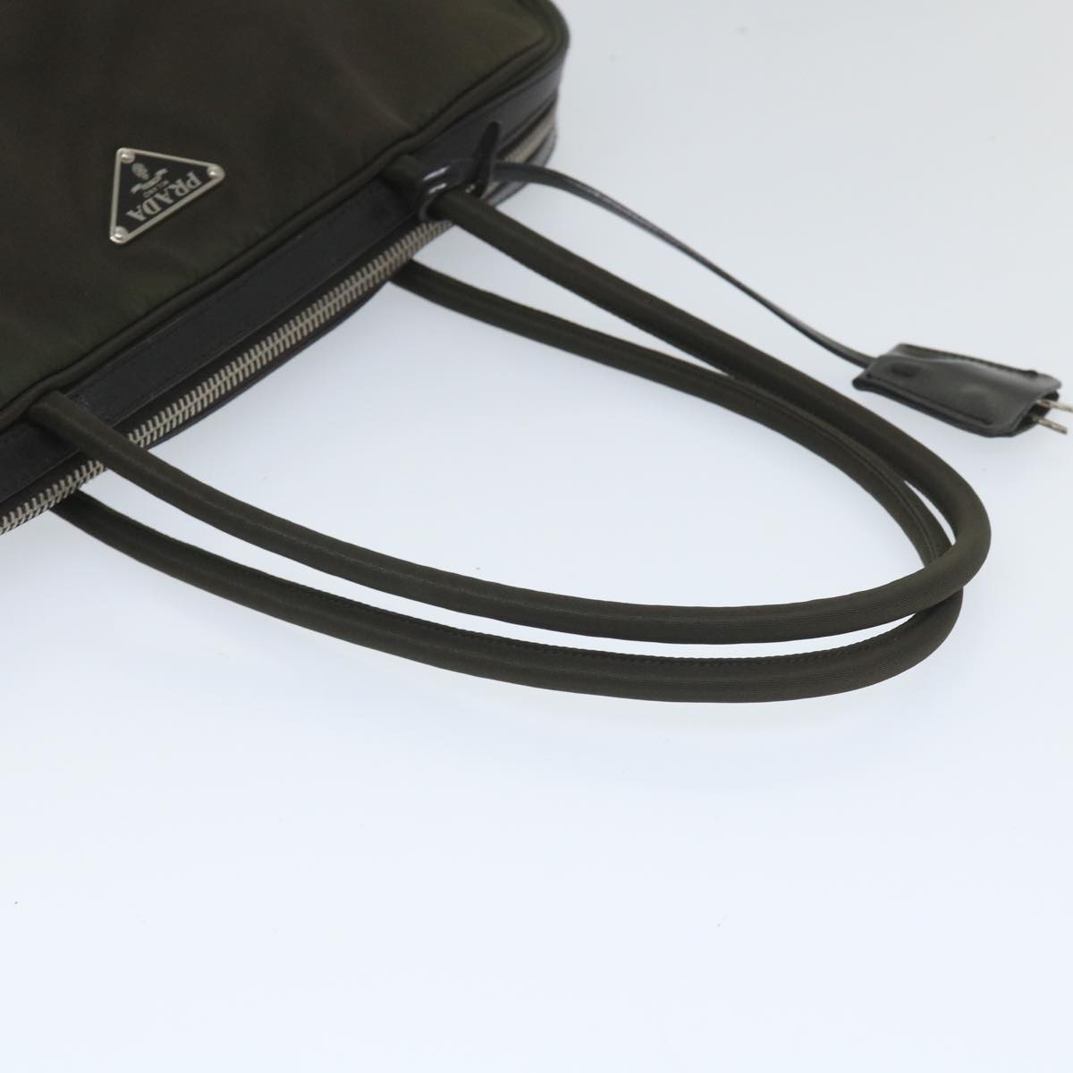 PRADA Shoulder Bag Nylon Green Auth ac2386