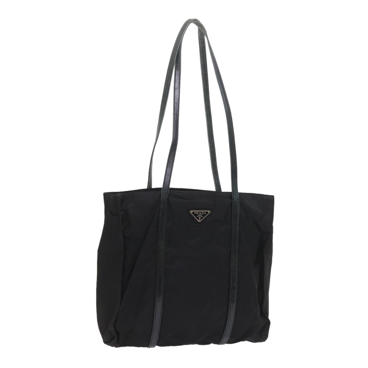 PRADA Shoulder Bag Nylon Black Auth ac2390