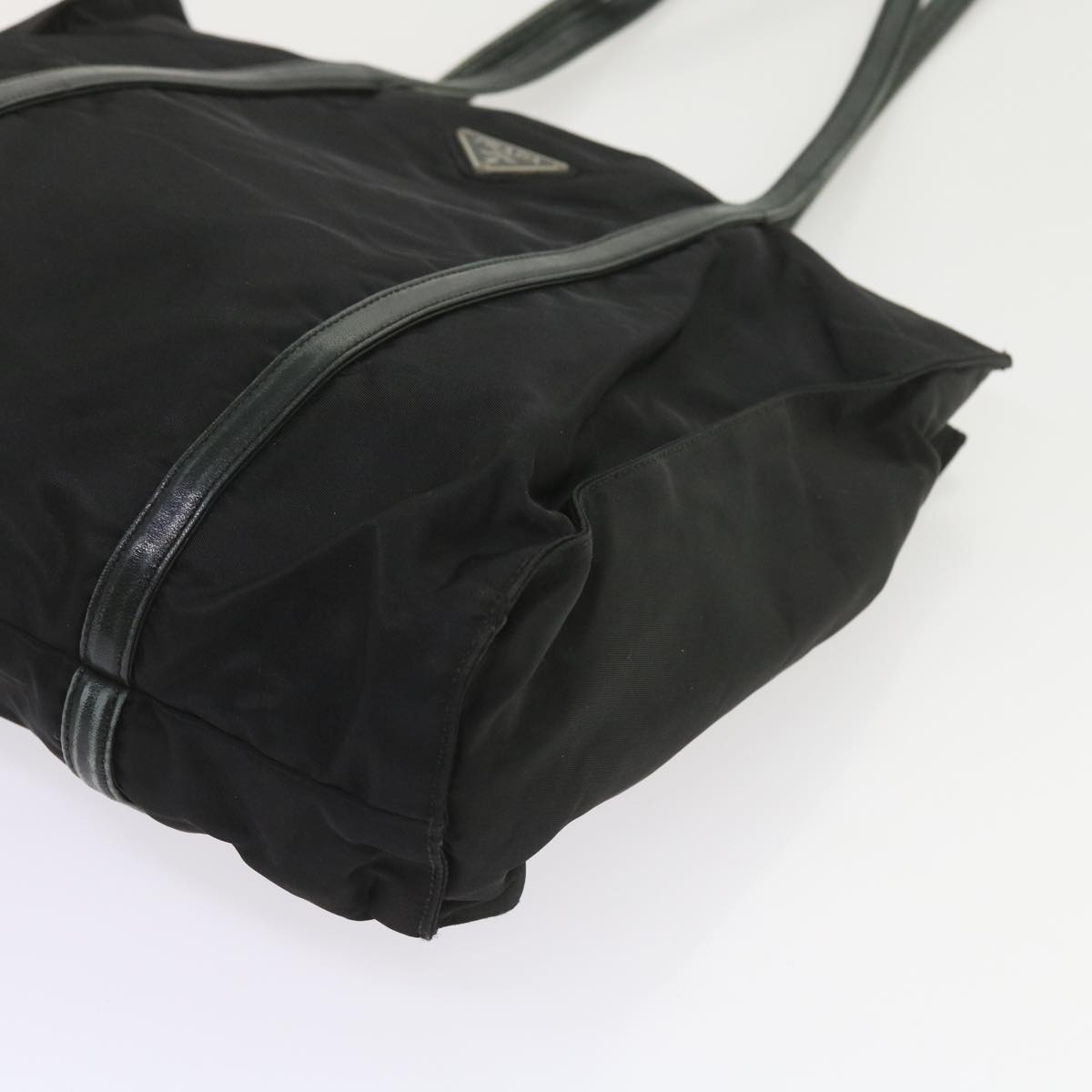 PRADA Shoulder Bag Nylon Black Auth ac2390