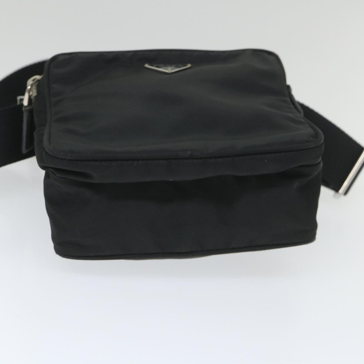 PRADA Shoulder Bag Nylon Black Auth ac2392