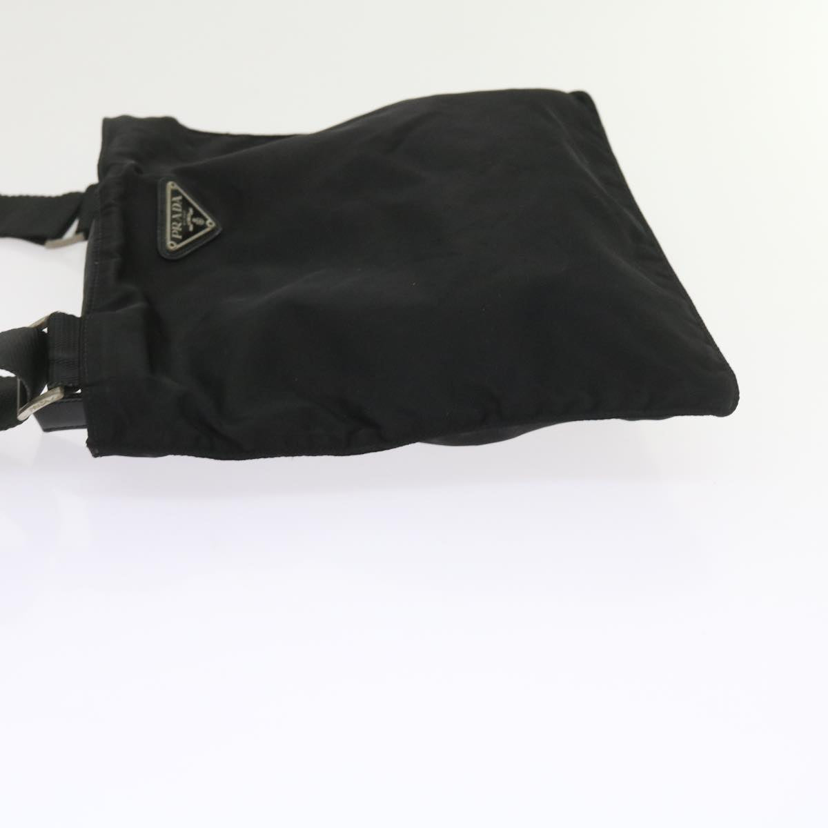 PRADA Shoulder Bag Nylon Black Auth ac2393