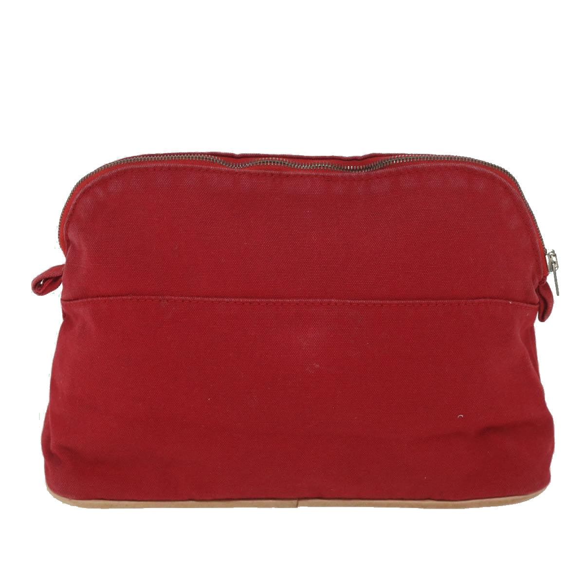 HERMES Bolide MM Pouch Canvas Red Auth ac2401 - 0