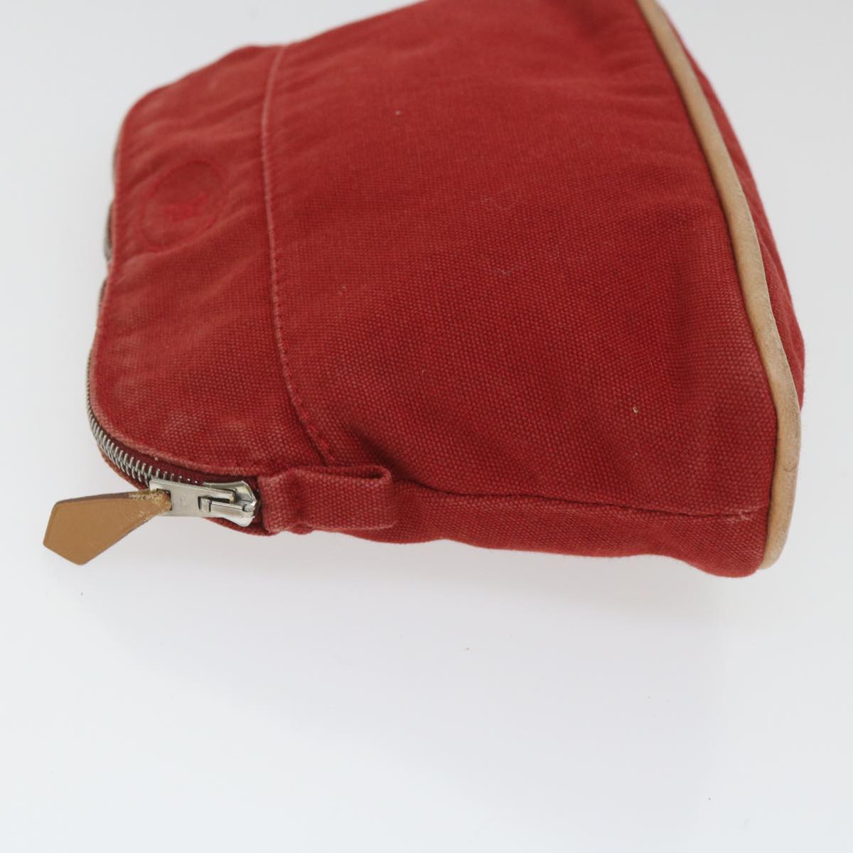 HERMES Bolide PM Pouch Canvas Red Auth ac2402