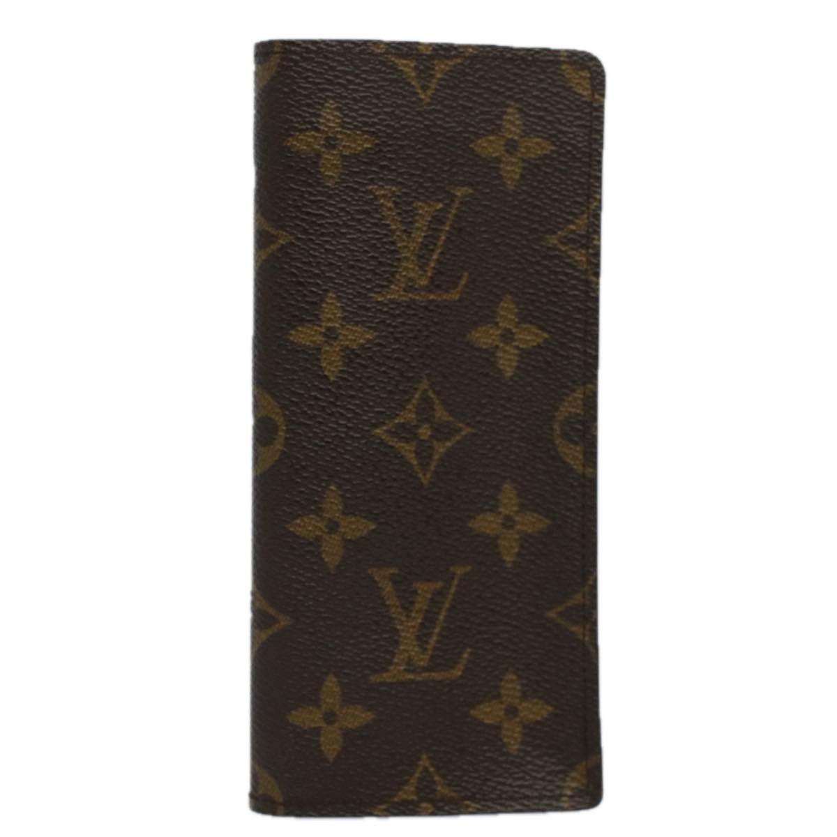 LOUIS VUITTON Monogram Etui Lunette Simple Glasses Case M62962 LV Auth ac2417