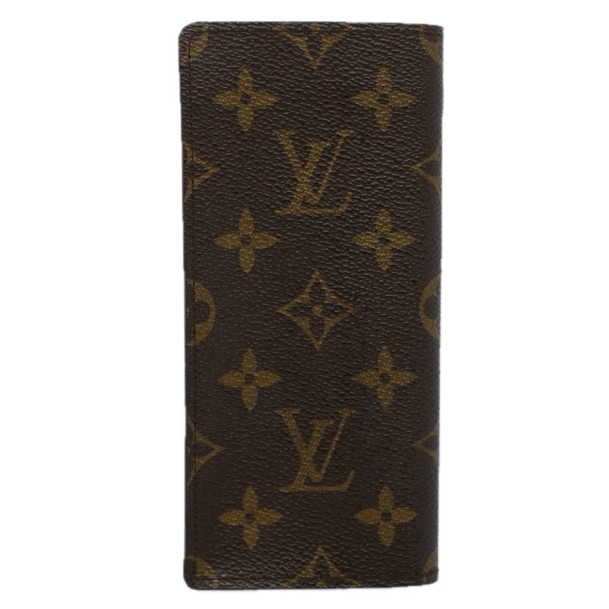 LOUIS VUITTON Monogram Etui Lunette Simple Glasses Case M62962 LV Auth ac2417