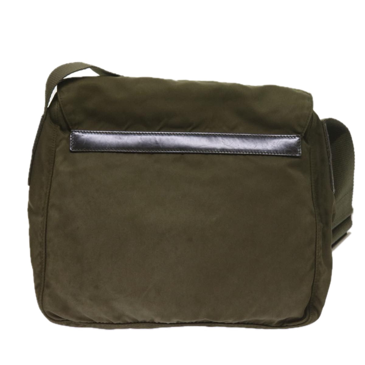 PRADA Shoulder Bag Nylon Khaki Auth ac2425 - 0