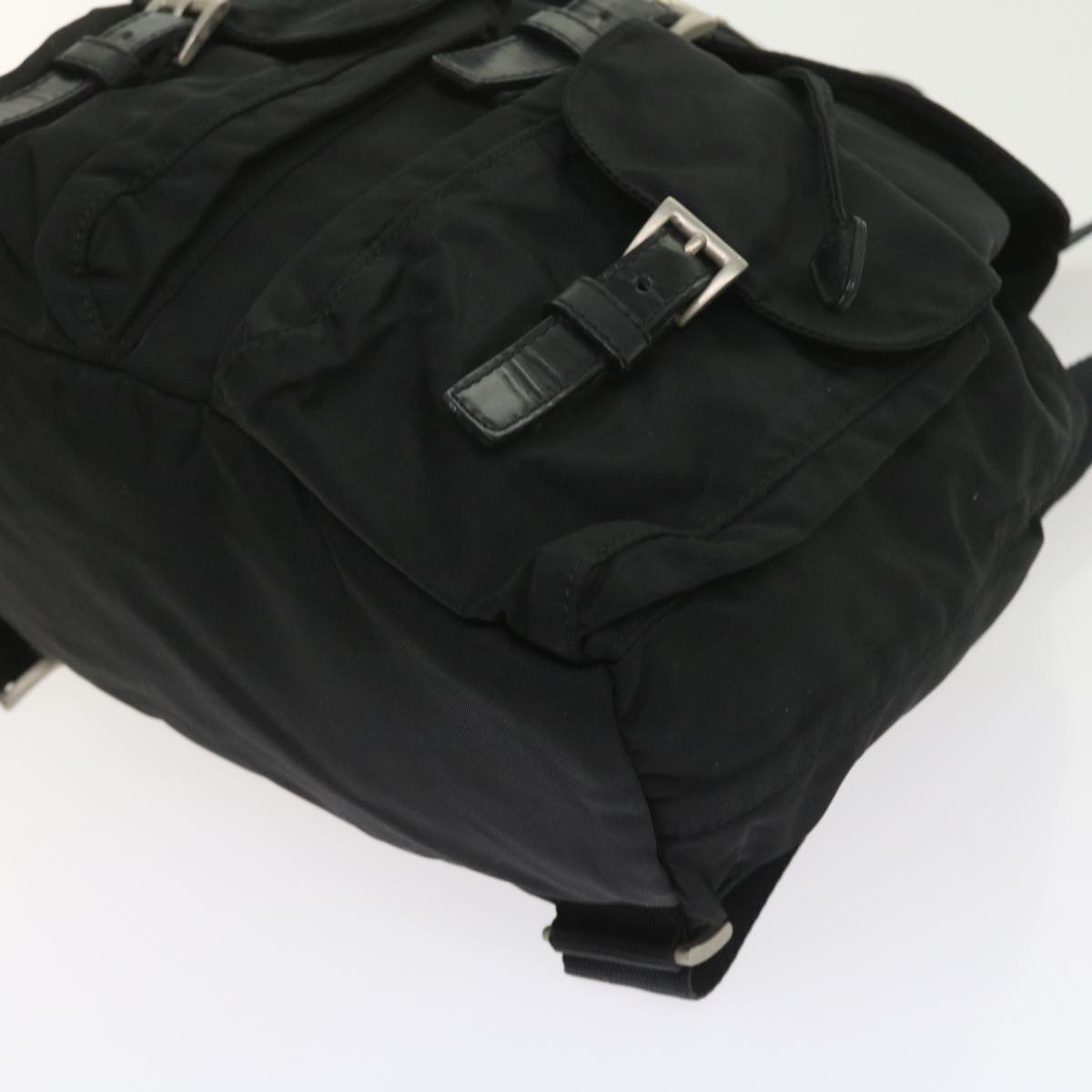 PRADA Backpack Nylon Black Auth ac2426