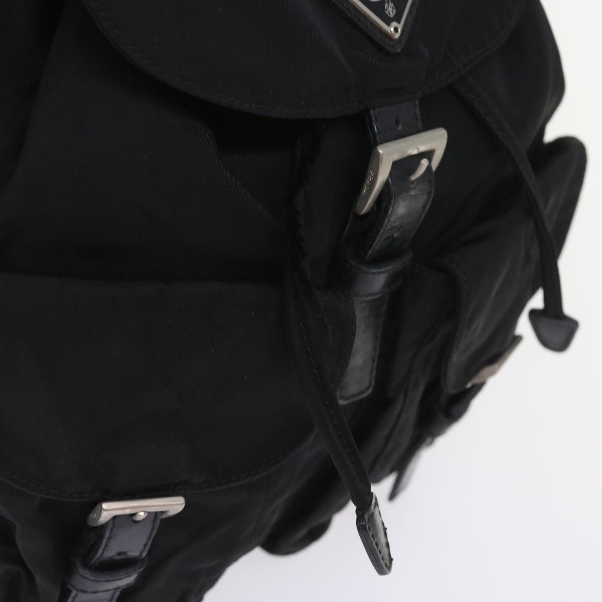 PRADA Backpack Nylon Black Auth ac2426