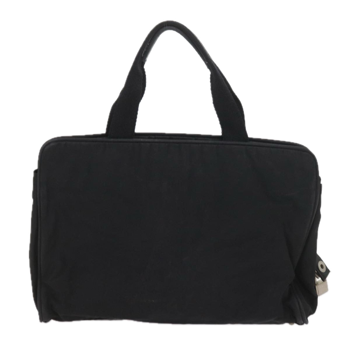 PRADA Hand Bag Nylon Black Auth ac2427 - 0