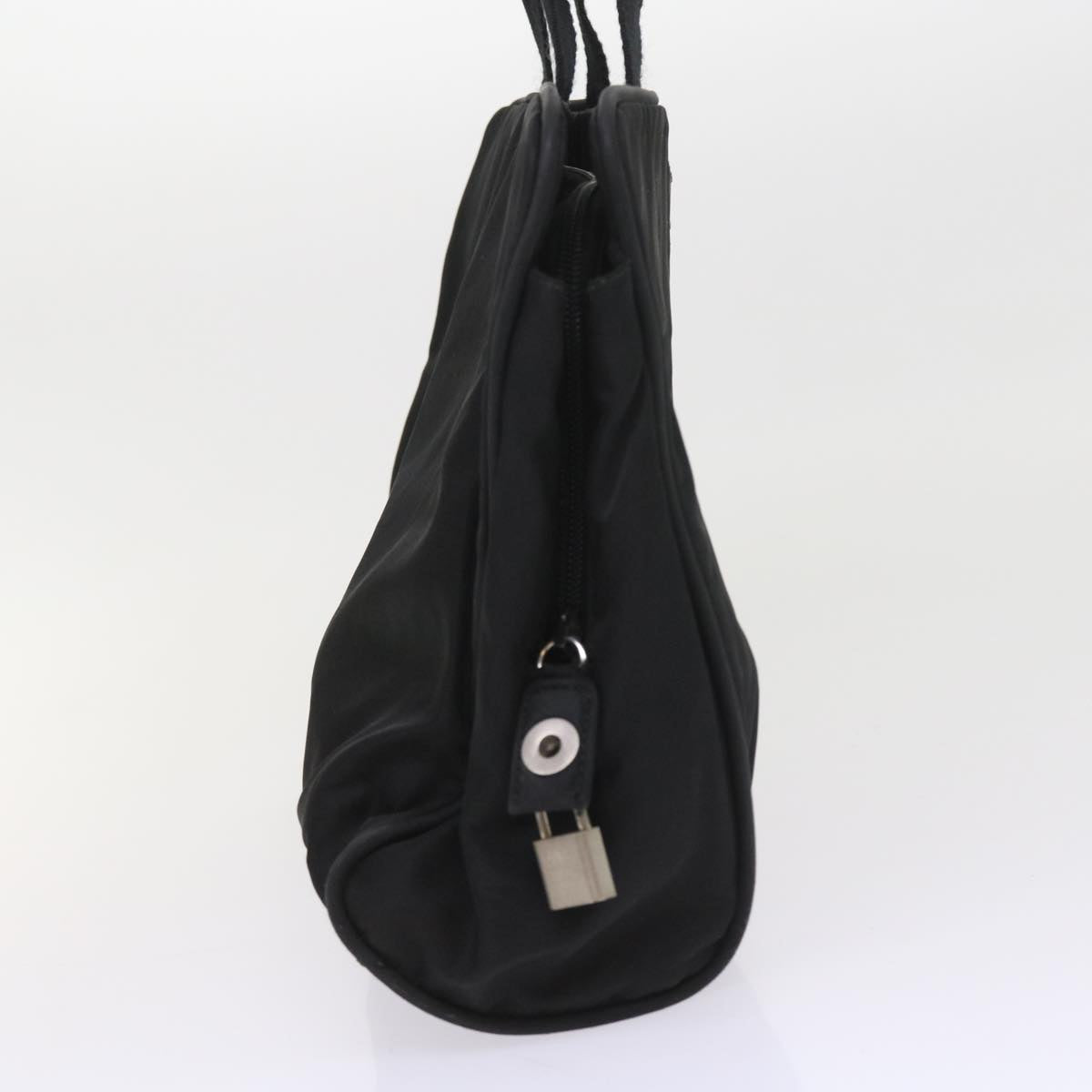 PRADA Hand Bag Nylon Black Auth ac2427