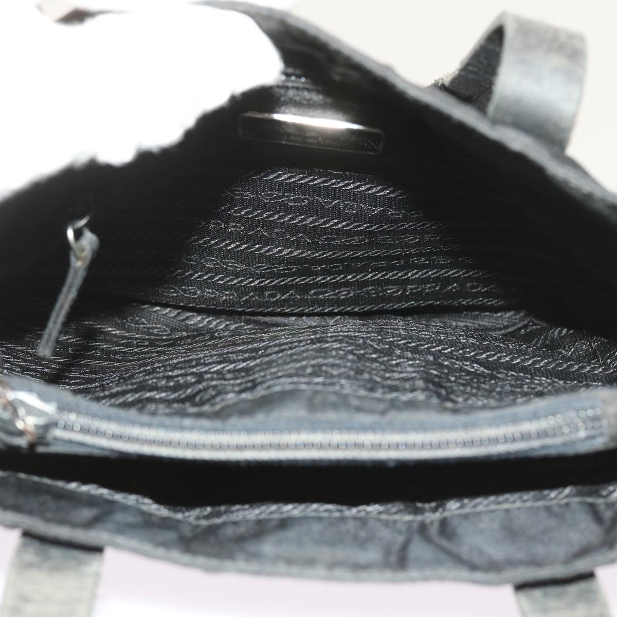 PRADA Hand Bag Nylon Black Auth ac2430