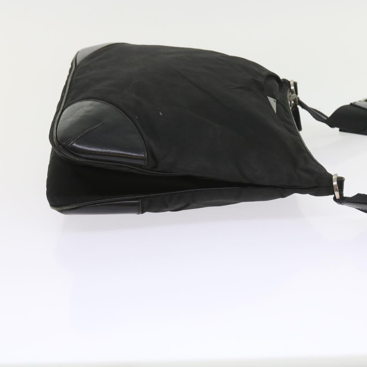 PRADA Shoulder Bag Nylon Black Auth ac2431