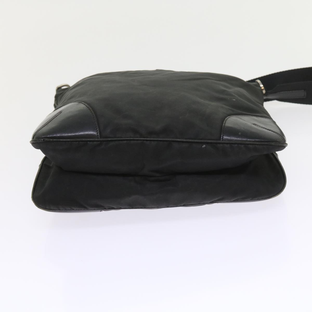 PRADA Shoulder Bag Nylon Black Auth ac2431