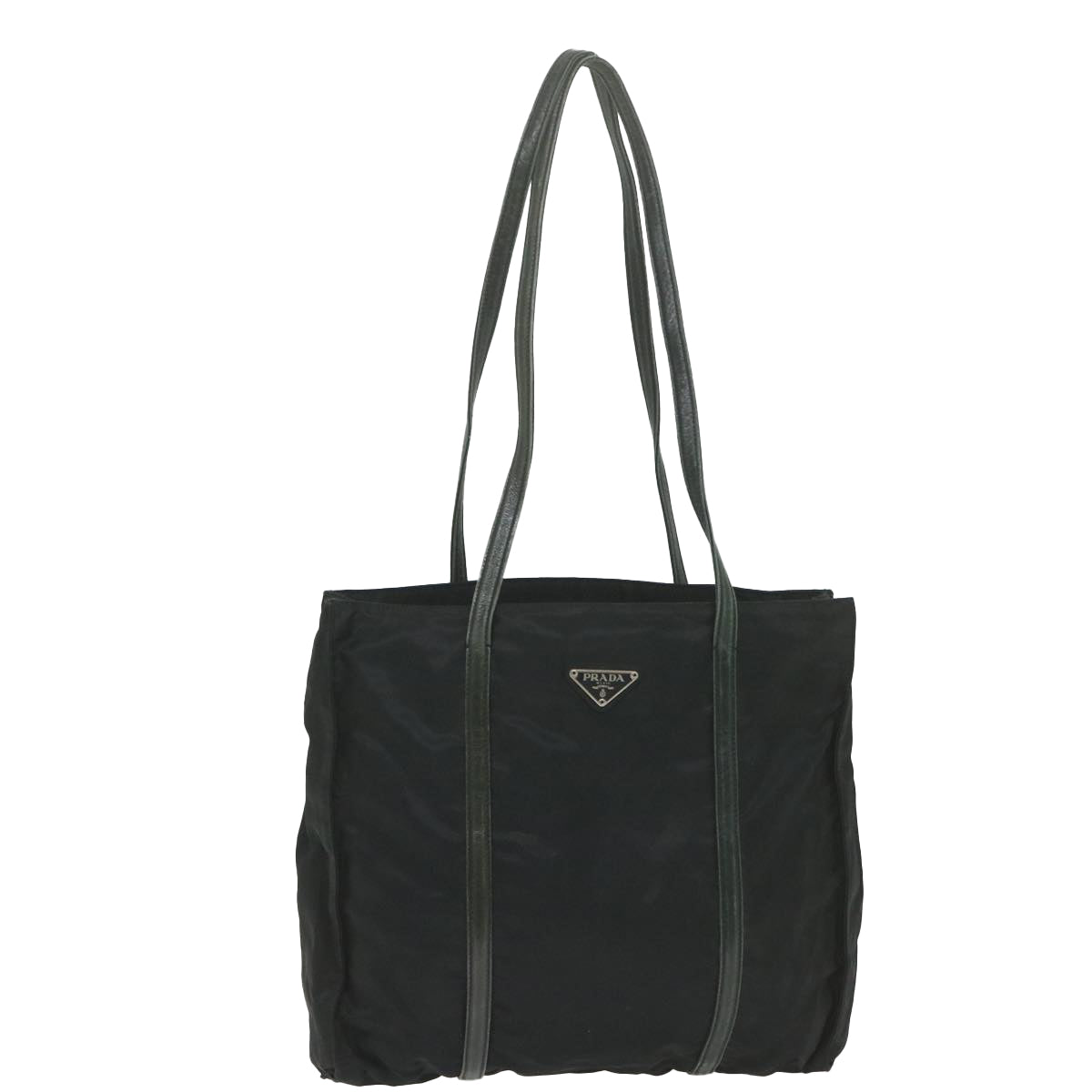 PRADA Shoulder Bag Nylon Black Auth ac2433