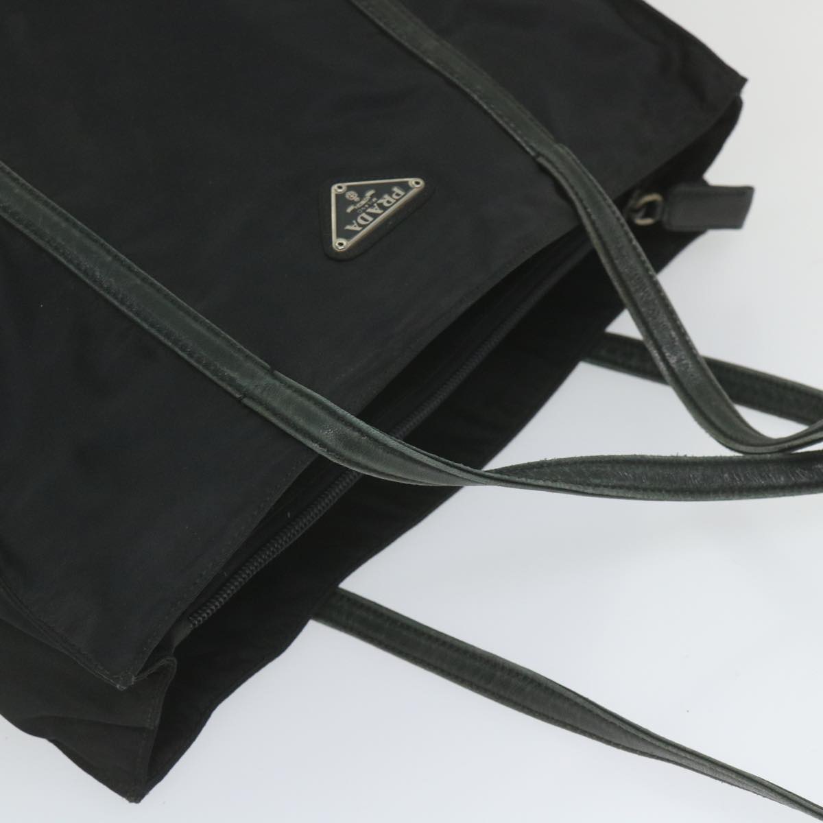 PRADA Shoulder Bag Nylon Black Auth ac2433