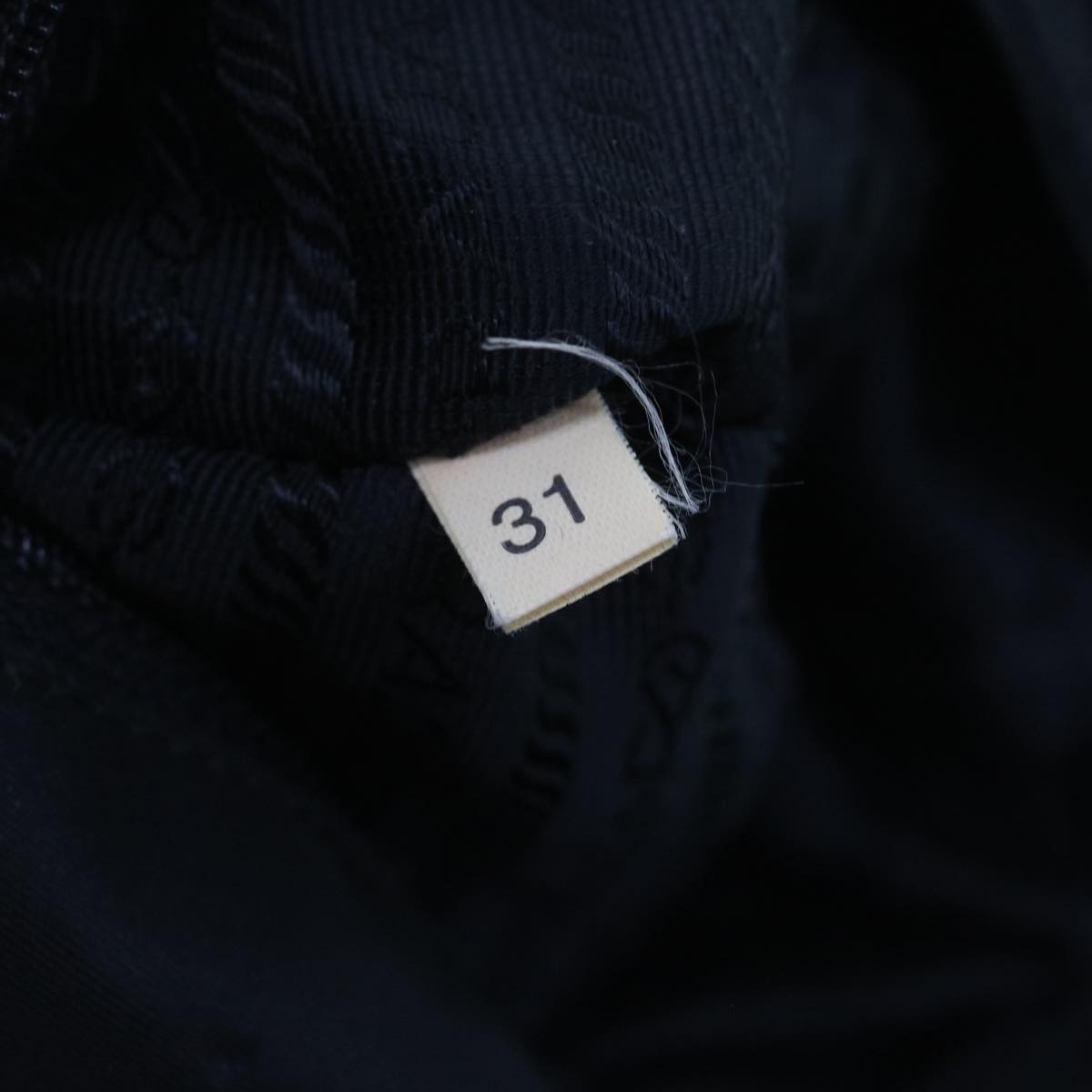 PRADA Hand Bag Nylon Black Auth ac2434