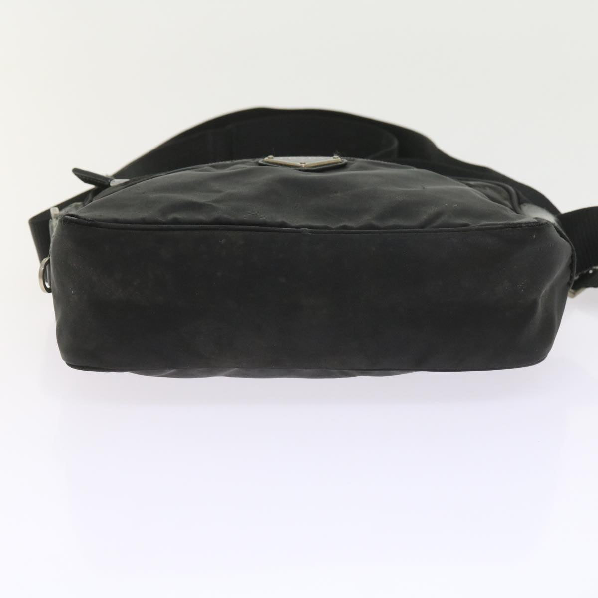 PRADA Shoulder Bag Nylon Black Auth ac2438