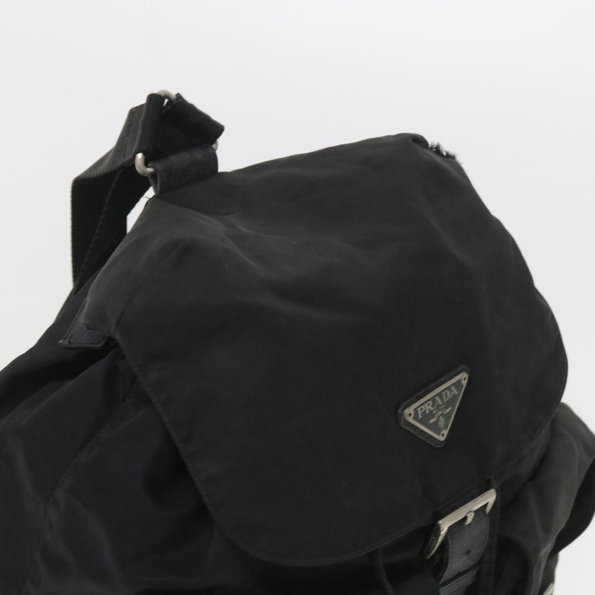 PRADA Backpack Nylon Black Auth ac2450