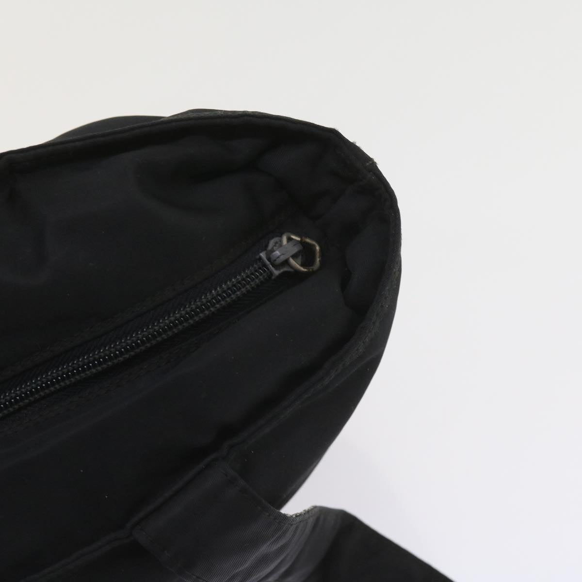 PRADA Shoulder Bag Nylon Black Auth ac2451