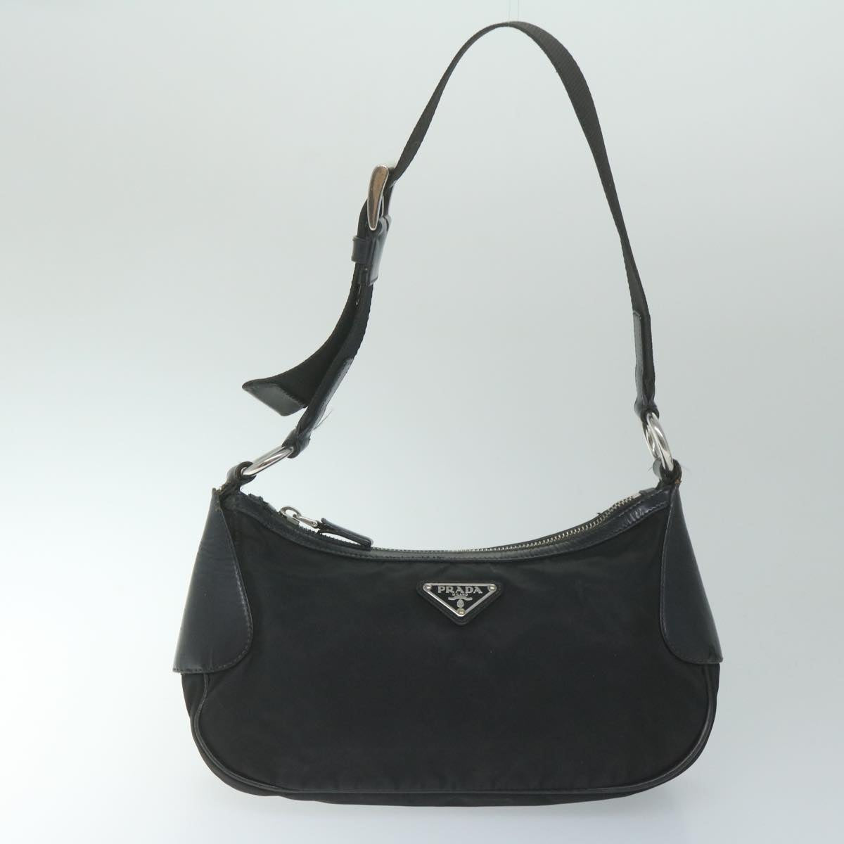 PRADA Shoulder Bag Nylon 2Set Black Auth ac2452