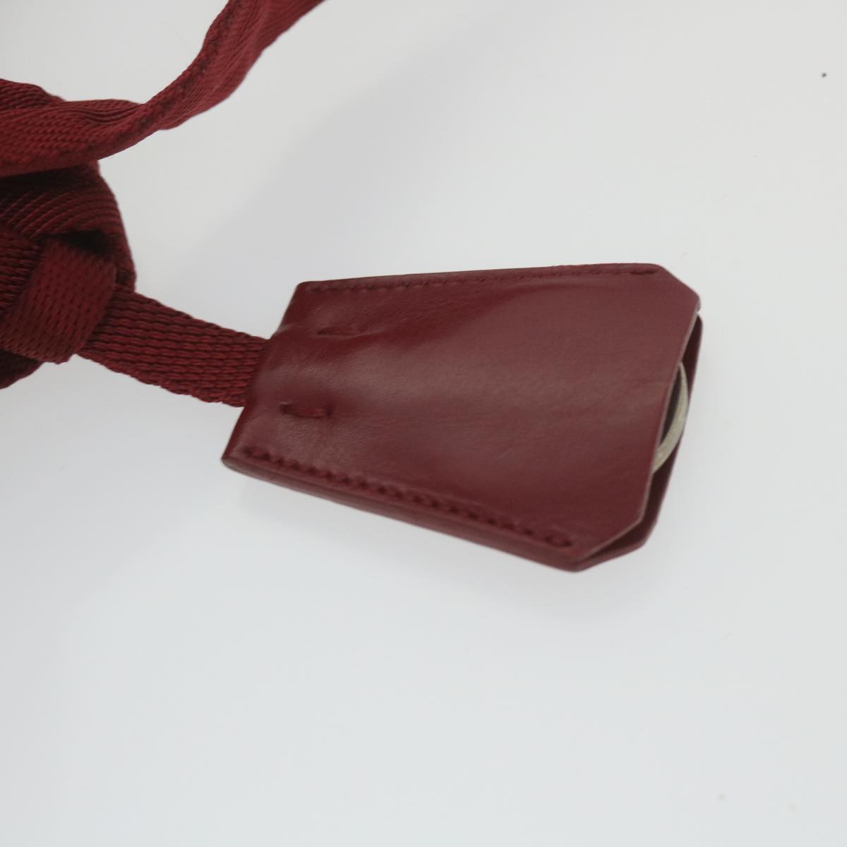 PRADA Hand Bag Nylon Red Auth ac2453