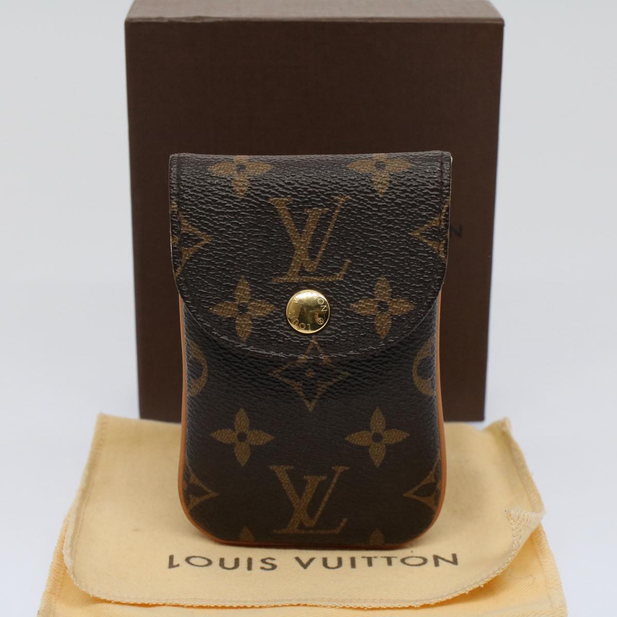 LOUIS VUITTON Monogram Etui Telephonne MM Cell Phone Case M66546 LV Auth ac2458