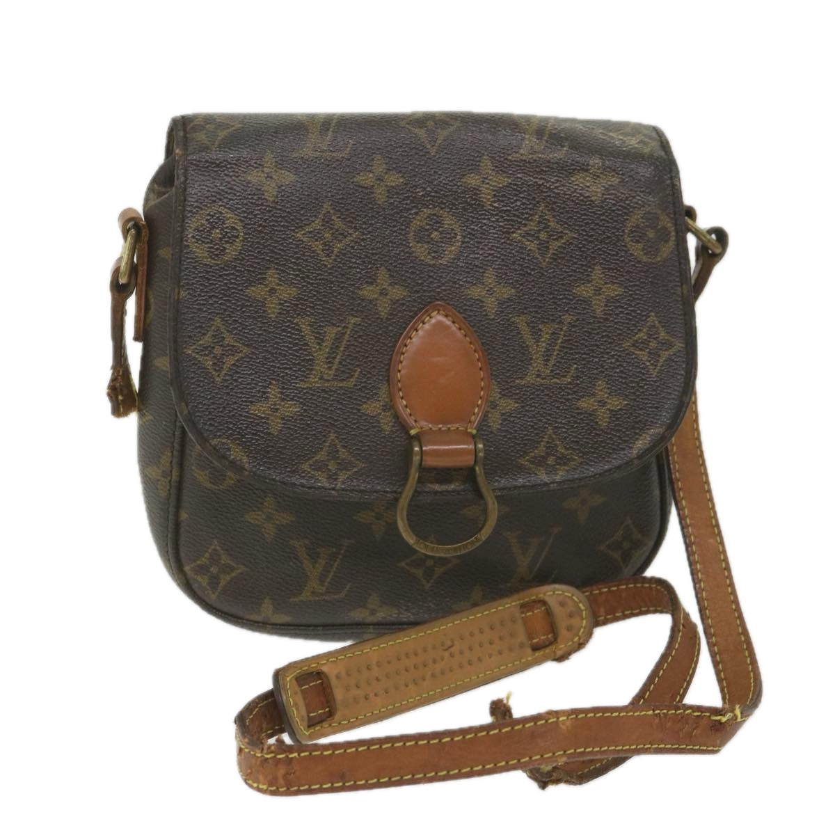 LOUIS VUITTON Monogram Saint Cloud MM Shoulder Bag M51243 LV Auth ac2465