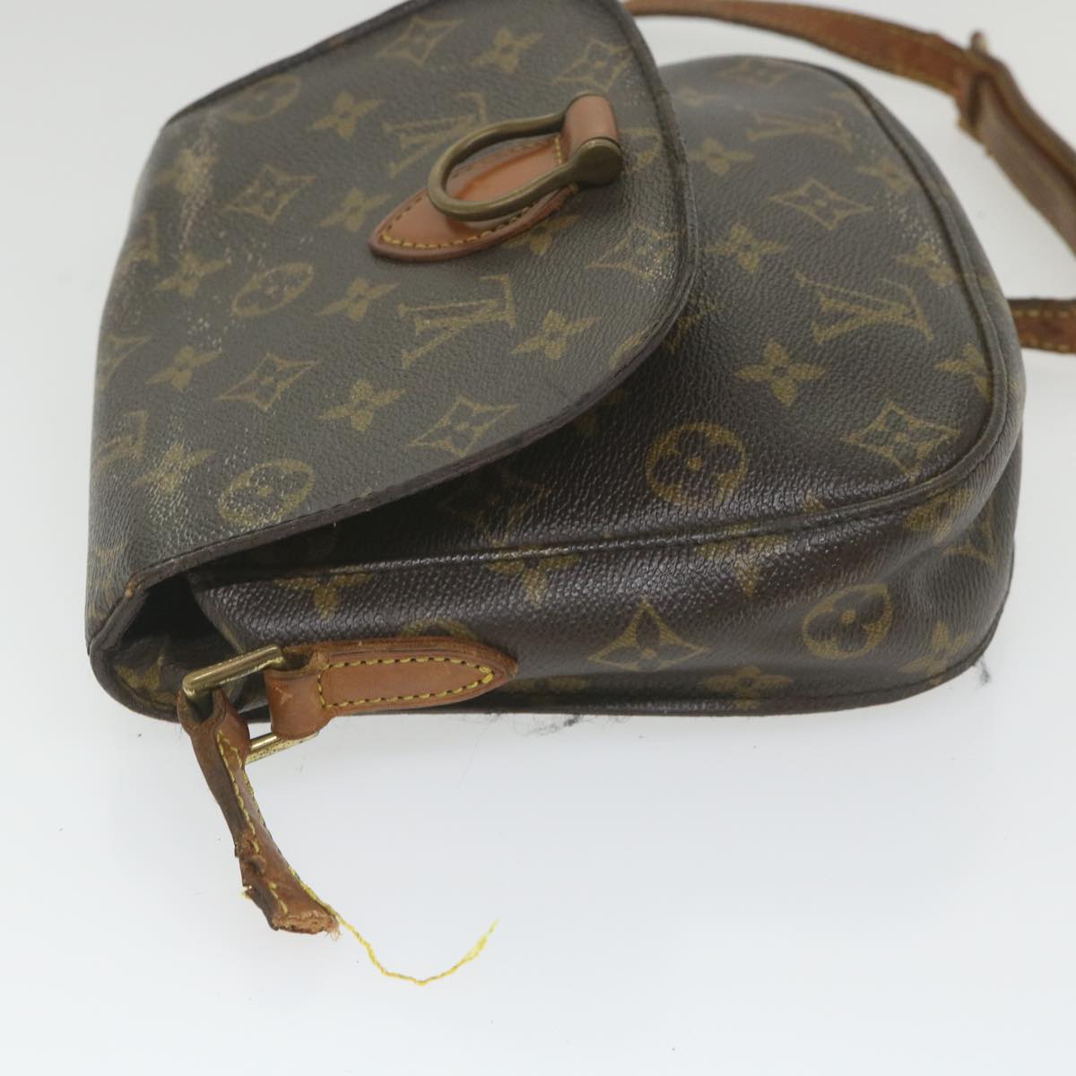 LOUIS VUITTON Monogram Saint Cloud MM Shoulder Bag M51243 LV Auth ac2465