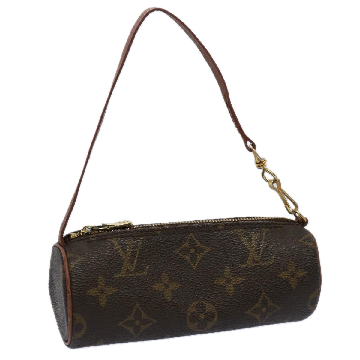 LOUIS VUITTON Monogram Papillon Pouch LV Auth ac2500