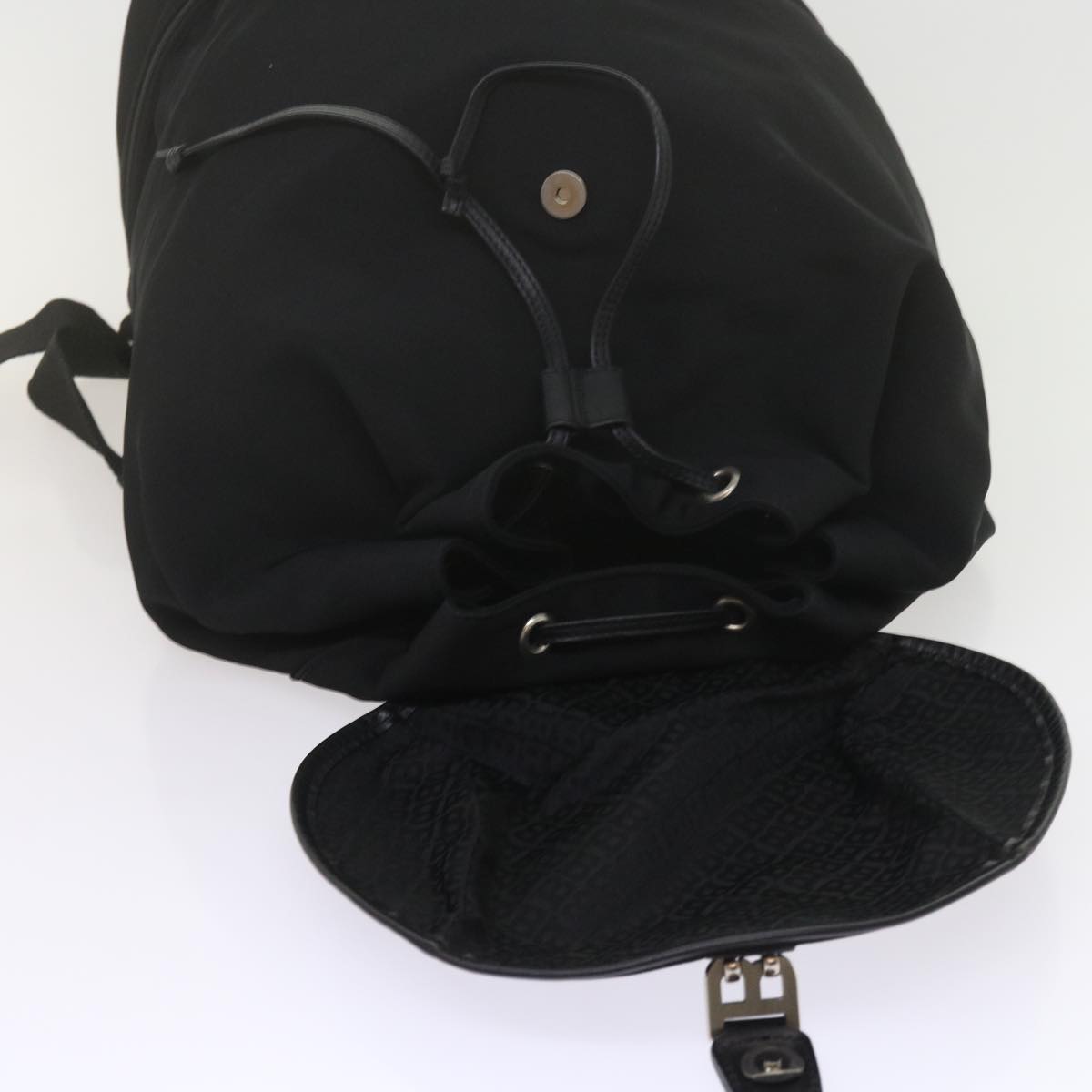 BALLY Backpack Canvas Black Auth ac2502