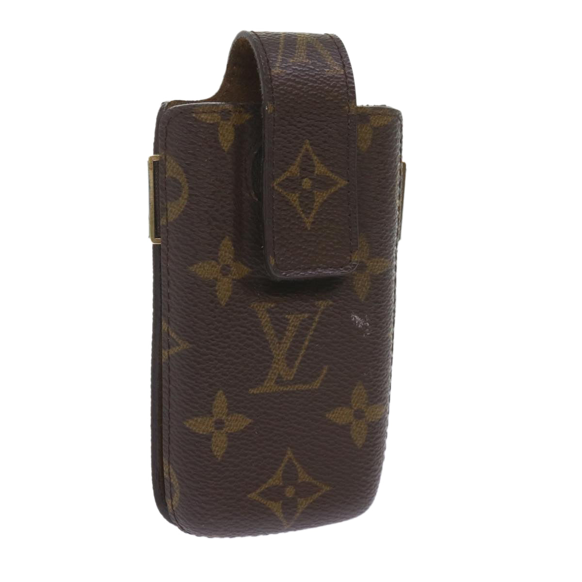 LOUIS VUITTON Monogram Etui Telephone International Cell Case M63064 Auth ac2504