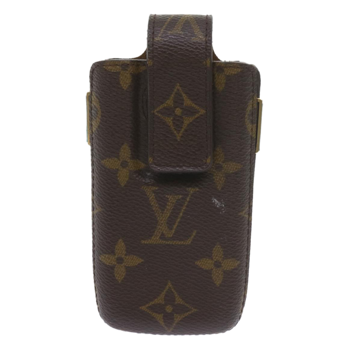 LOUIS VUITTON Monogram Etui Telephone International Cell Case M63064 Auth ac2504