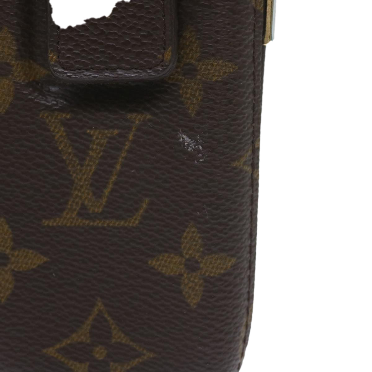 LOUIS VUITTON Monogram Etui Telephone International Cell Case M63064 Auth ac2504 - 0